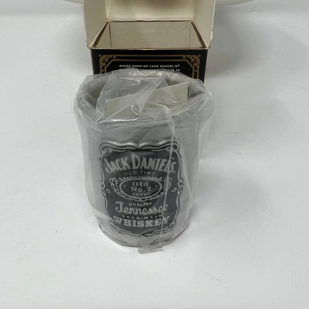 Jack Daniels 2002 Legends‎ of JD Old No. 7 Black Label Pewter Shot Glass Box New